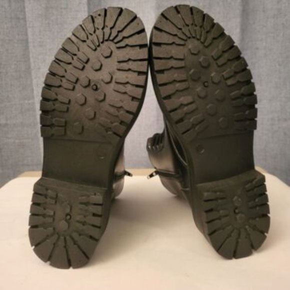 Sugar Women's Reggie Lace Up Lug Sole Combat Boots Black Size 10M - Picture 4 of 7